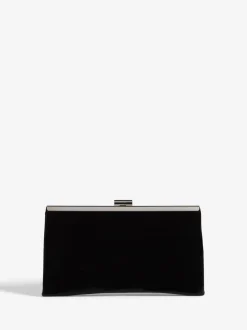 Tassen En Portemonnees|Gelegenheidskleding*Friends Like These Zwart fluweel - Occasion Clutch Bag