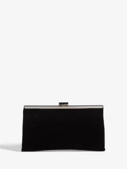 Tassen En Portemonnees|Gelegenheidskleding*Friends Like These Zwart fluweel - Occasion Clutch Bag