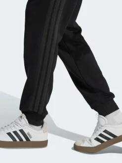 Joggingbroeken|adidas - Essentials fleece joggingbroek met 3 strepen Zwart Ground