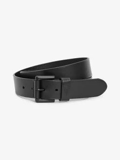 Riemen En Bretels|Polo Ralph Lauren - Ralph Lauren leren riem met het logo van de polospeler op paard Zwart Ground