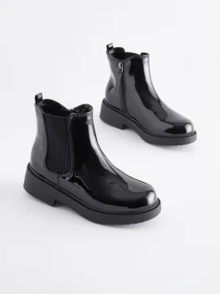 Boots|Next - Chelsea enkellaars Zwart lak