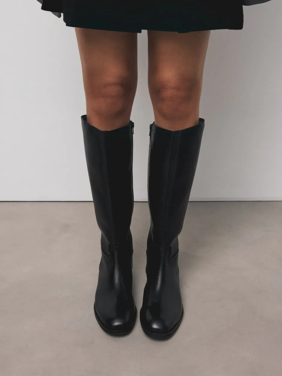 Boots|Next Zwart leer - Forever Comfort® Regular Foot with Wide Calf Riding Boots