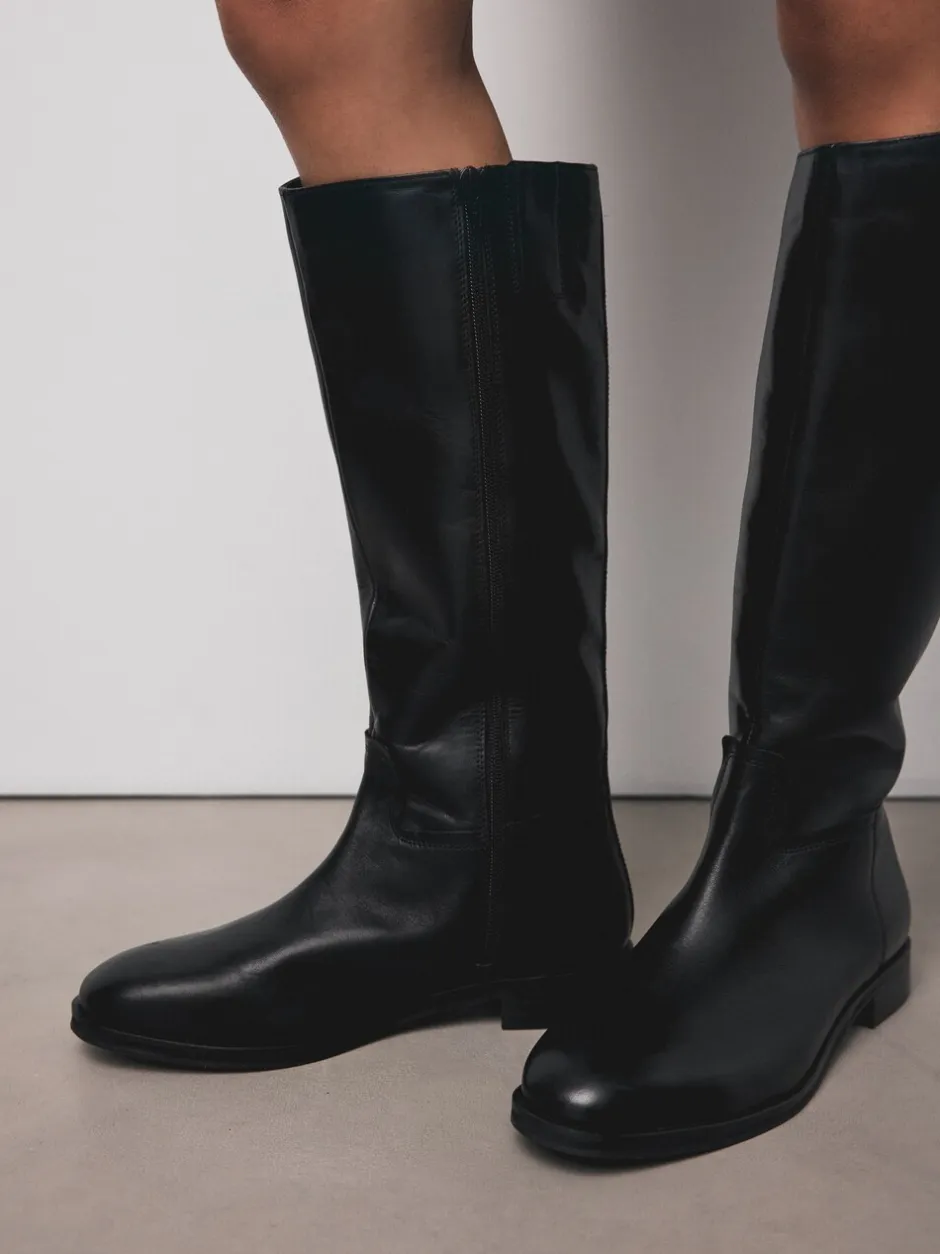 Boots|Next Zwart leer - Forever Comfort® Regular Foot with Wide Calf Riding Boots