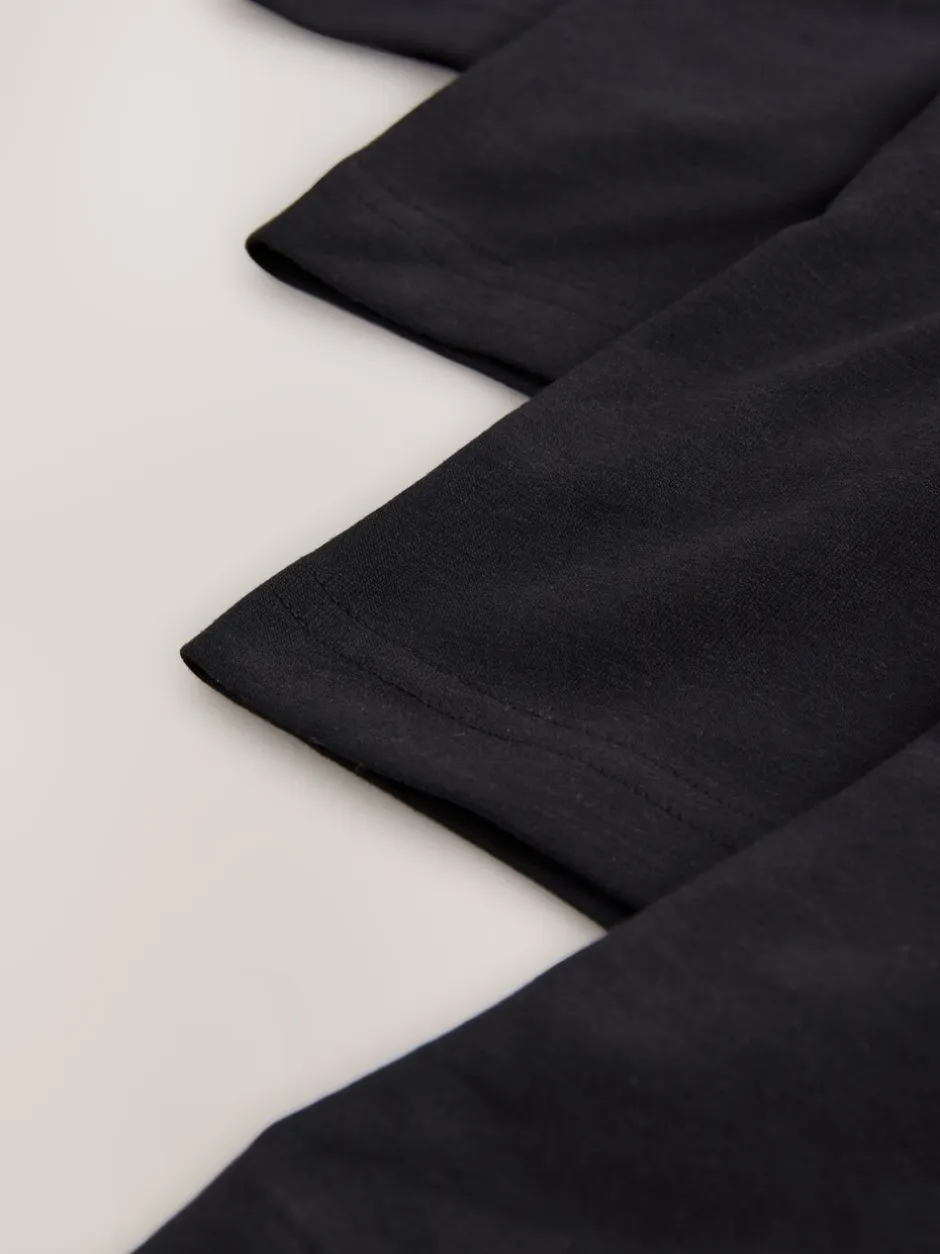 Ondergoed|Ondergoed|Next Zwart met blauwe/grijze tailleband - Signature Comfort Zachte Boxershorts