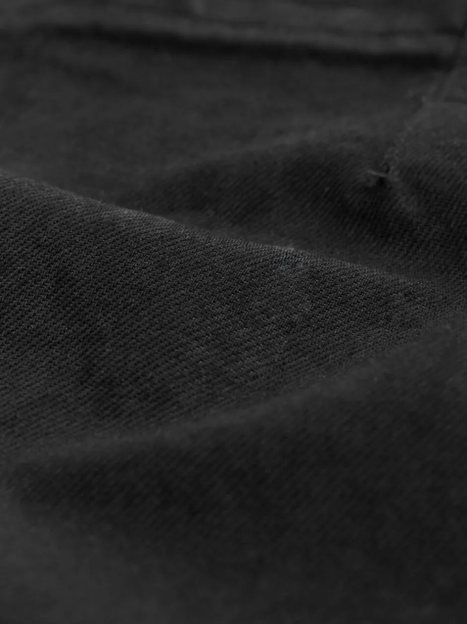 Rokken*Next Zwart met coating - Denim minirok