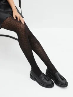 Sokken En Panty's|Next - 1 Panty's met patroon Zwart met dierenprint