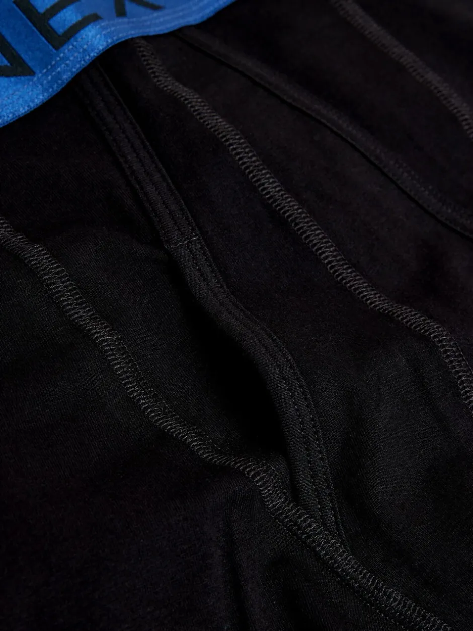 Ondergoed|Ondergoed|Next Zwart met felgekleurde glanzende taillebanden - Standaard - 10 Boxershorts zonder plooi