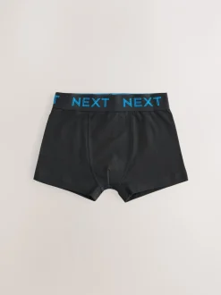 Ondergoed*Next Zwart met gekleurde tailleband - Verpakking van 5 trunks (1,5-16jr)