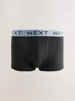Ondergoed|Ondergoed*Next Zwart met gemêleerde tailleband - 5 Hipsterboxershorts