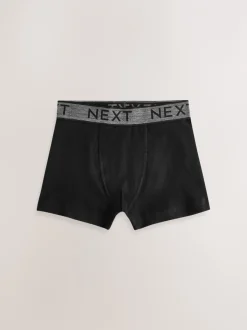 Multipacks|Ondergoed*Next Zwart met grijze tailleband - Verpakking van 10 trunks (1,5-16jr)