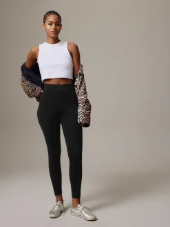 Sportkleding|Leggings En Joggingbroeken*Next Zwart met hoge taille - - Onverkorte legging