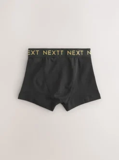Ondergoed|Next Zwart met luxe goudkleurige tailleband - Verpakking van 10 trunks (1,5-16jr)