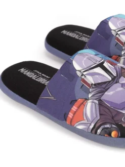Pantoffels|Vanilla Underground Zwart met sterrenprint - Mr Men Mr Lazy pantoffels