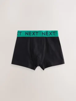 Ondergoed|Next Zwart met Varsity tailleband - Verpakking van 5 trunks (1,5-16jr)