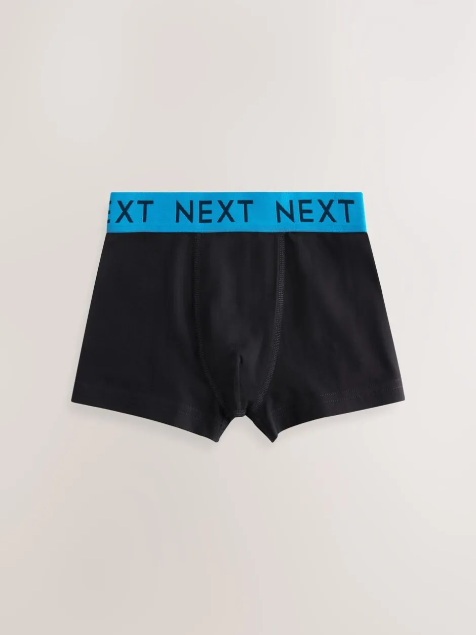 Ondergoed|Next Zwart met Varsity tailleband - Verpakking van 5 trunks (1,5-16jr)