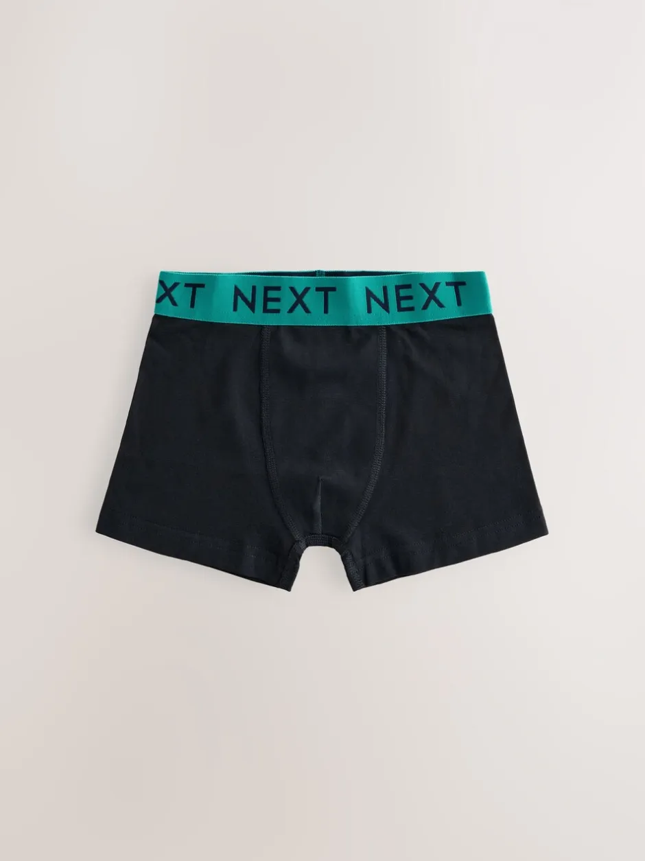 Multipacks|Ondergoed|Next Zwart met Varsity tailleband - Verpakking van 10 trunks (1,5-16jr)