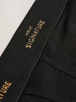 Ondergoed|Ondergoed|Next Zwart metallic - Verpakking van 4 - Signature boxershorts