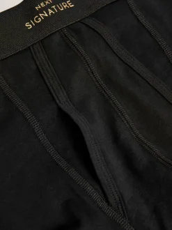 Ondergoed|Ondergoed|Next Zwart metallic - Verpakking van 4 - Signature boxershorts