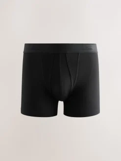 Ondergoed|Ondergoed|Next Zwart Modal - Verpakking van 4 - Signature boxershorts