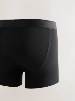Ondergoed|Ondergoed|Next Zwart Modal - Verpakking van 4 - Signature boxershorts