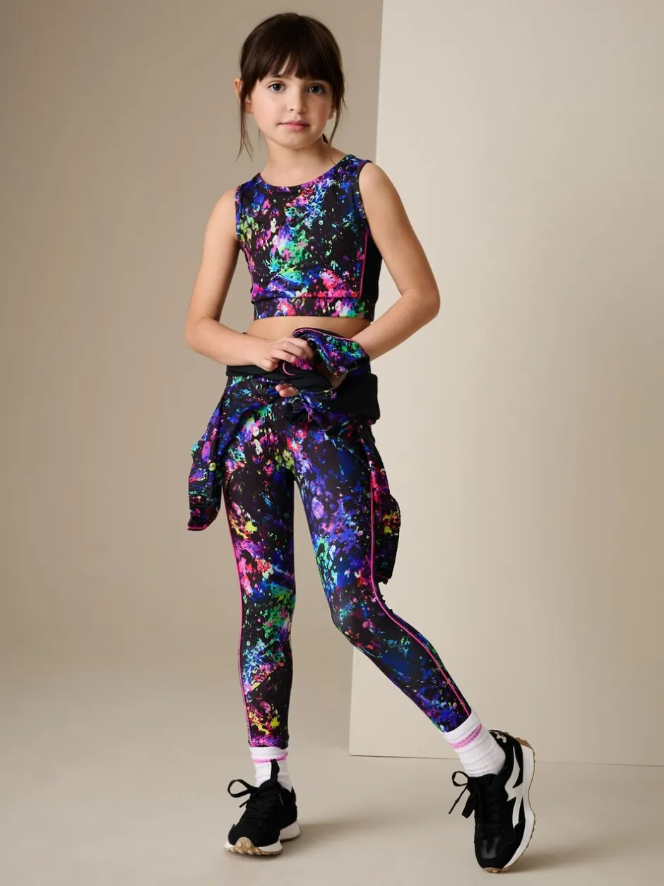 Broeken En Leggings|Next Zwart Multi Splat - Sportlegging (3-16 jr)