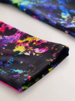 Broeken En Leggings|Next Zwart Multi Splat - Sportlegging (3-16 jr)