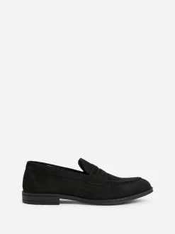 Schoenen*Linzi - Aurelio Penny Loafers Zwart suède