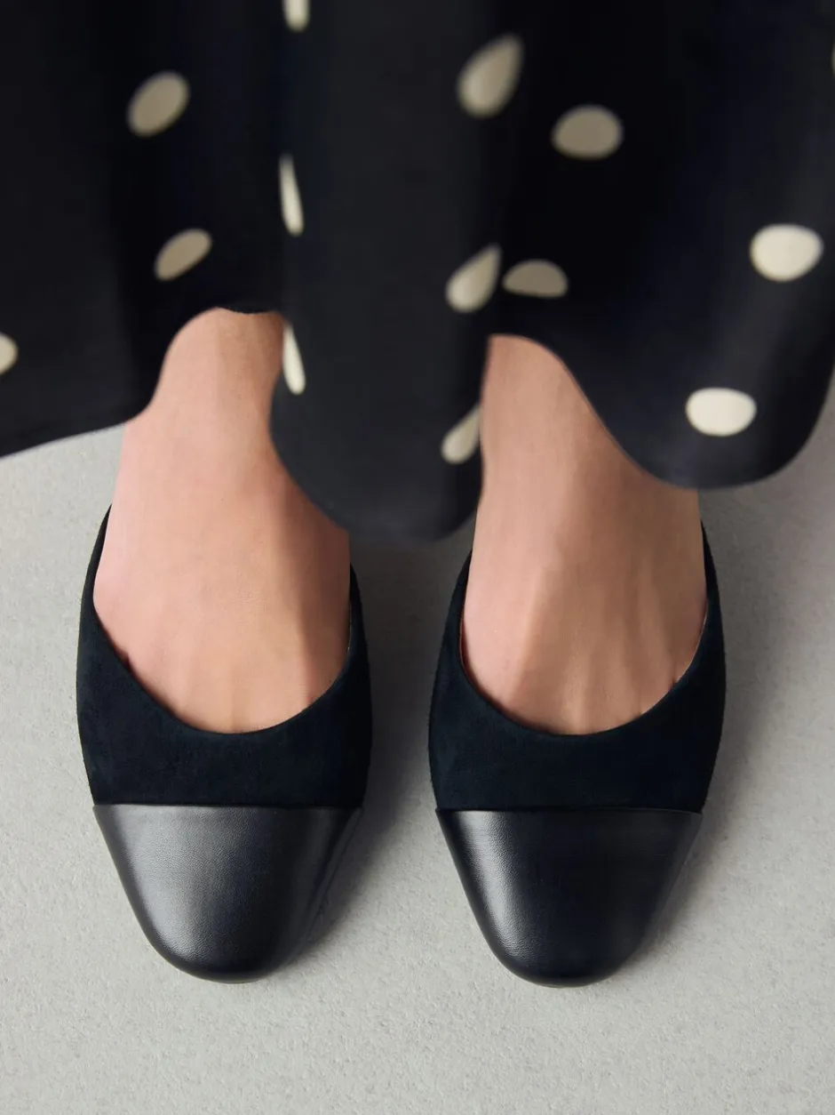 Schoenen Met Hakken|Gelegenheidskleding|Next - Toe Cap Block Heels Zwart suède