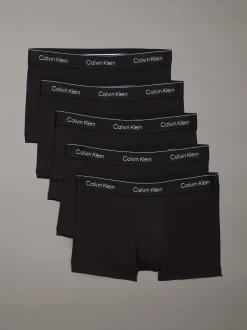 Ondergoed|Ondergoed|Calvin Klein - Verpakking van 5 - Icon Cotton Stretch Boxer Trunks 5 Pack Zwart tonaal