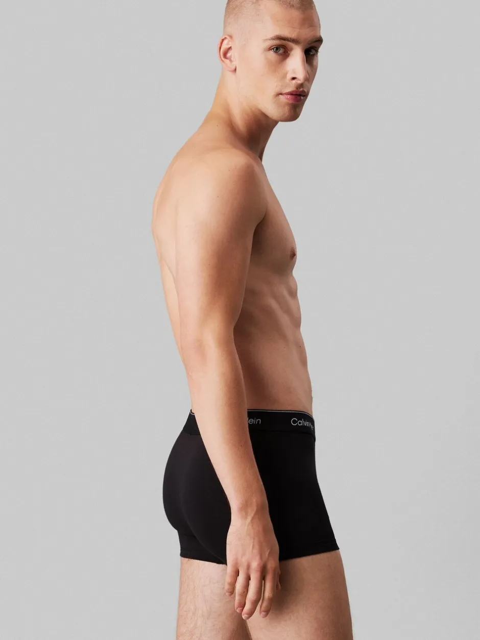 Ondergoed|Ondergoed|Calvin Klein - Verpakking van 5 - Icon Cotton Stretch Boxer Trunks 5 Pack Zwart tonaal