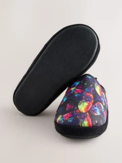 Nachtkleding En Pyjama's|Pantoffels|Next Zwart veelkleurige Gamer - Warme gevoerde pantoffelmuiltjes