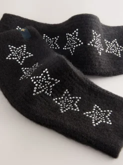 Mutsen, Handschoenen En Sjaals|Rockett St George - Handwarmers Zwart versierd met ster studs