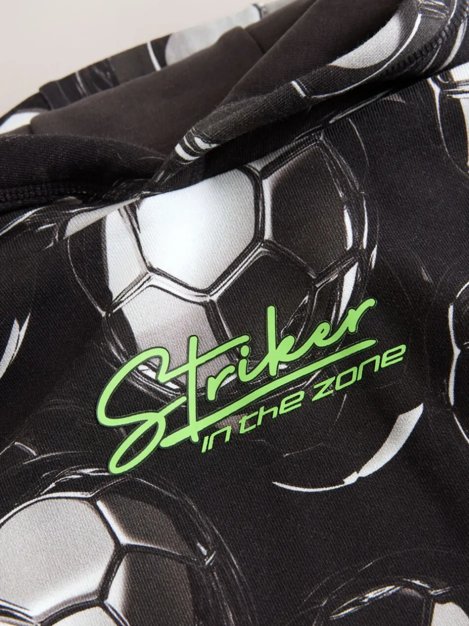 Sweaters En Hoody´S|Next Zwart voetbalprint - Grafische print hoodie voor oudere jongens (3-16jaar)