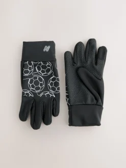 Mutsen, Handschoenen En Sjaals|Next - Sportieve handschoenen (3-16jr) Zwart voetbalprint