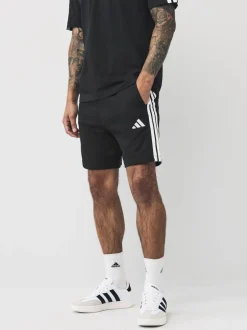 Shorts|adidas Zwart wit - Essential 3-Stripes French Terry Shorts