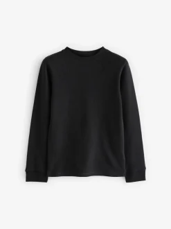 Ondergoed|Schoolkleding|Next Zwart/antraciet - 2 -pack thermische tops met lange mouwen (2-16jr)