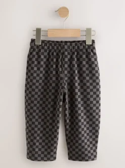 Multipacks|Jeans En Joggingbroeken|Next Zwart/antraciet - Wide Leg Jersey Joggers (3mths-7yrs)