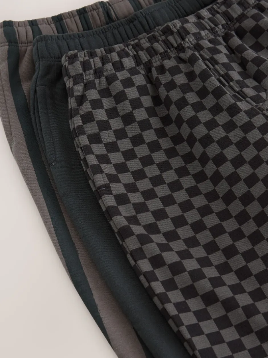 Multipacks|Jeans En Joggingbroeken|Next Zwart/antraciet - Wide Leg Jersey Joggers (3mths-7yrs)