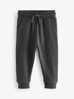 Jeans En Joggingbroeken|Joggingbroeken|Next - Verpakking van 3 zachte joggingbroeken (3 mnd-7 jr) Zwart/antraciet/grijs