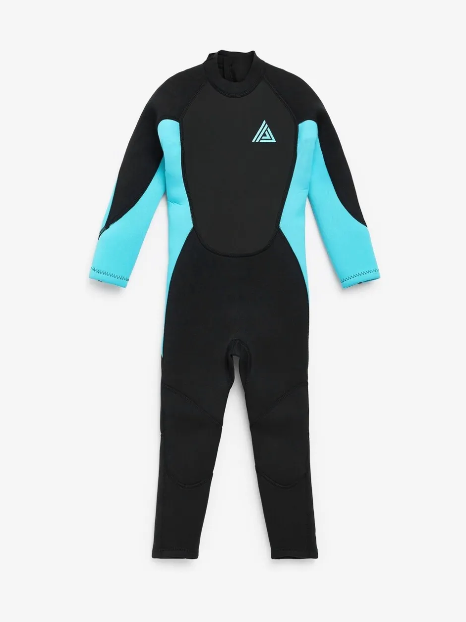 Badkleding|Next - Wetsuit (1 - 16 jr) Zwart/blauw met lange mouw