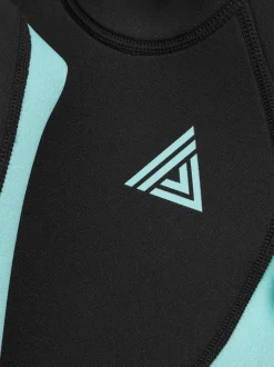 Badkleding|Next - Wetsuit (1 - 16 jr) Zwart/blauw met lange mouw