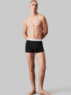 Ondergoed|Ondergoed|Calvin Klein - Icon Cotton Stretch Boxer Trunks 3 Pack Zwart/blauw tonaal