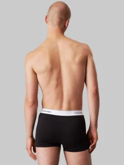 Ondergoed|Ondergoed|Calvin Klein - Icon Cotton Stretch Boxer Trunks 3 Pack Zwart/blauw tonaal