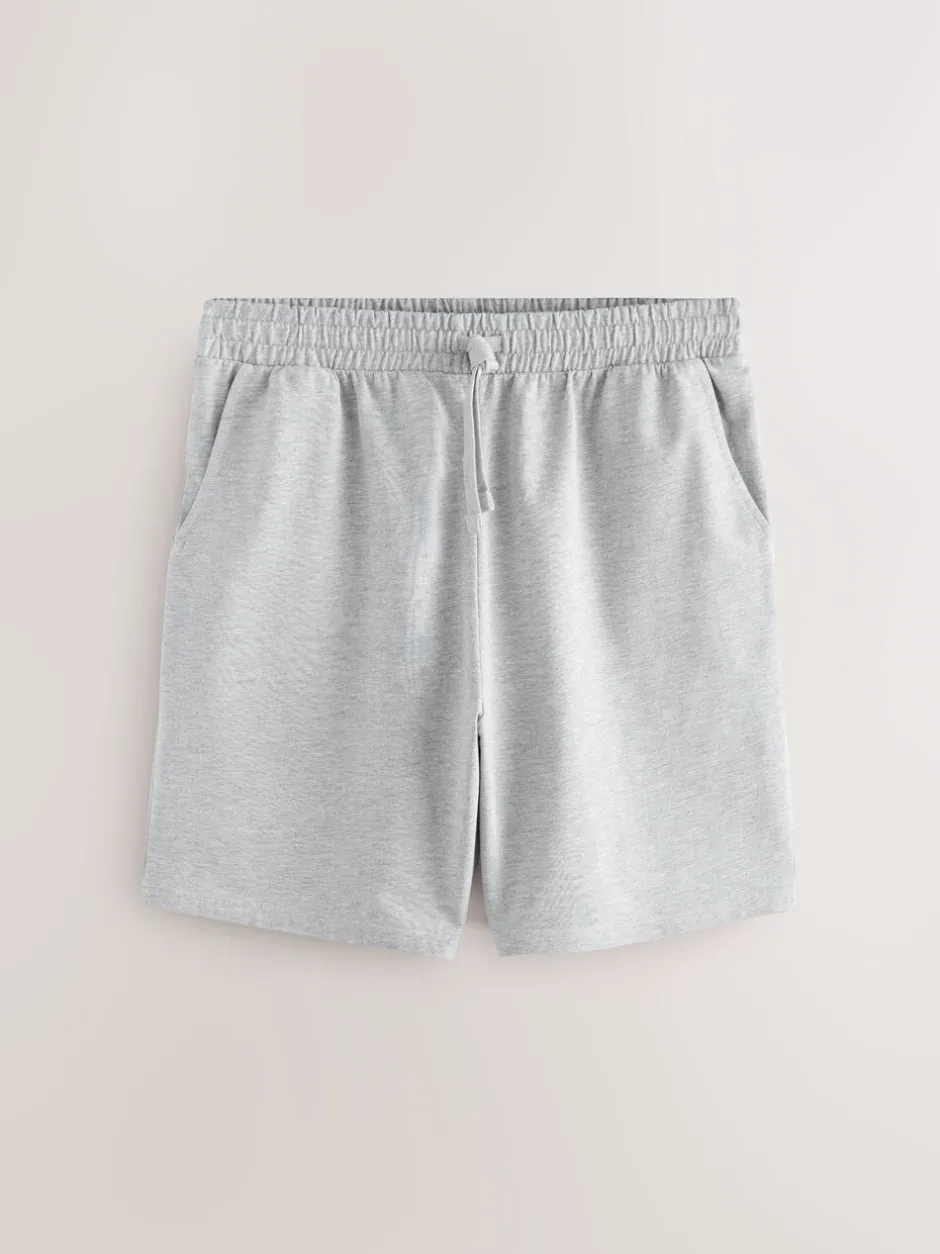 Loungewear|Shorts*Next - Loopback Soft Touch 5 Pack Joggers Shorts Zwart/blauw/grijs