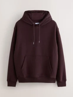 Sweaters En Hoody´S|Sweaters En Hoody´S|Next - Cotton Rich Jersey Overhead Hoodies 2 Pack Zwart/Bourgondisch Rood