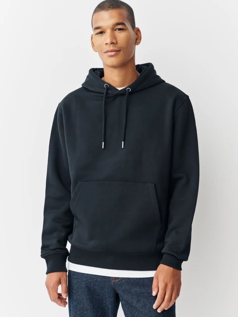 Sweaters En Hoody´S|Sweaters En Hoody´S|Next - Cotton Rich Jersey Overhead Hoodies 2 Pack Zwart/Bourgondisch Rood