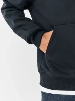 Sweaters En Hoody´S|Sweaters En Hoody´S|Next - Cotton Rich Jersey Overhead Hoodies 2 Pack Zwart/Bourgondisch Rood