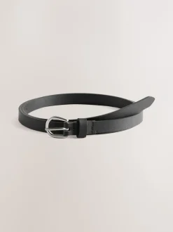 Ceintuurs|Next - PU Skinny Riemen 2 Pakket Zwart/bruin