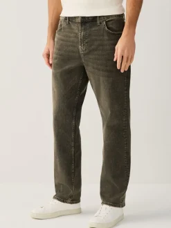 Jeans|Next Zwart/bruin - Rechte, klassieke jeans met stretch