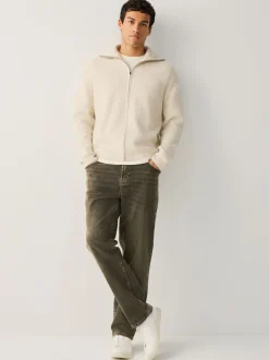 Jeans|Next Zwart/bruin - Rechte, klassieke jeans met stretch
